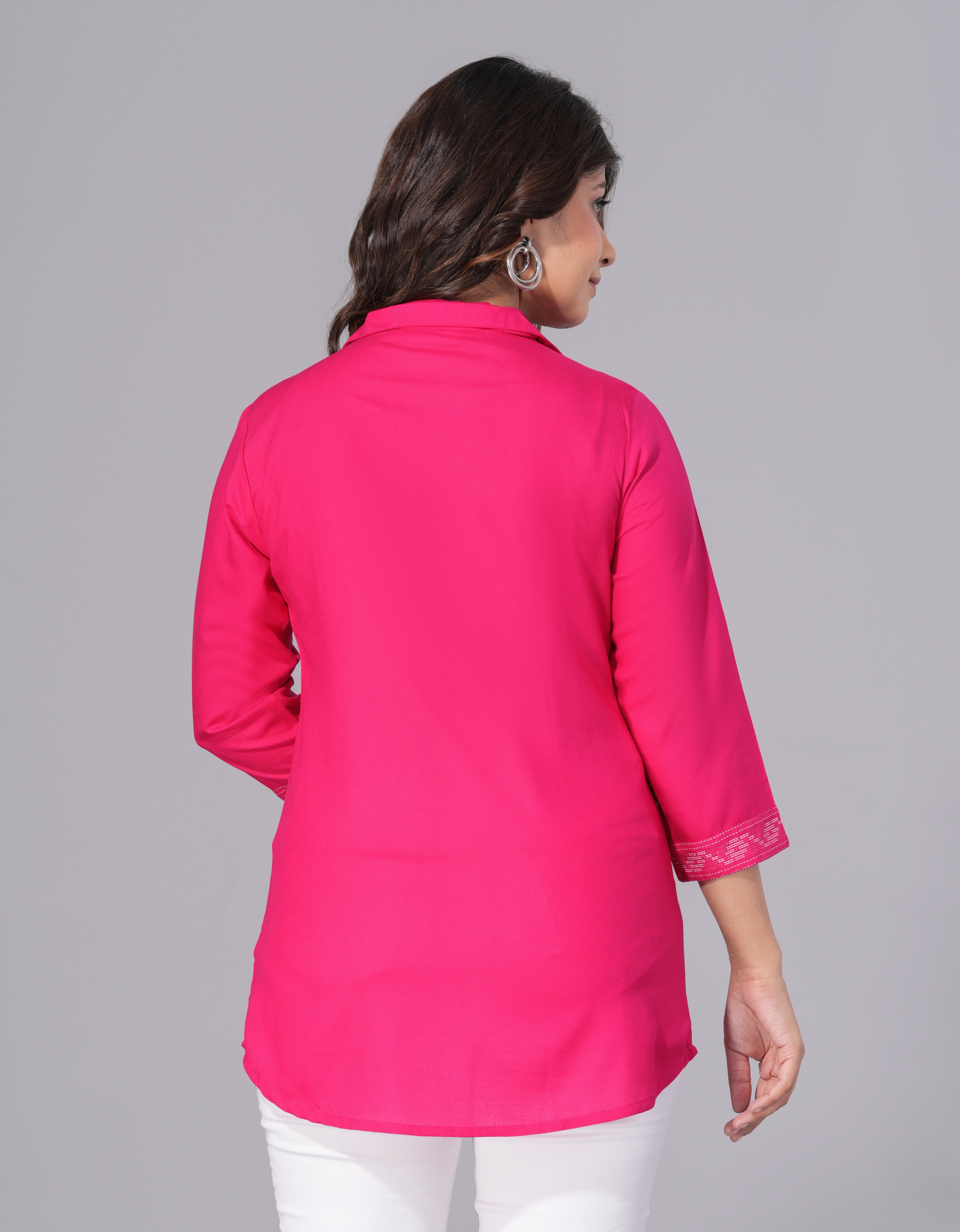 Rani Elegance Rayon Embellished Tunic Top