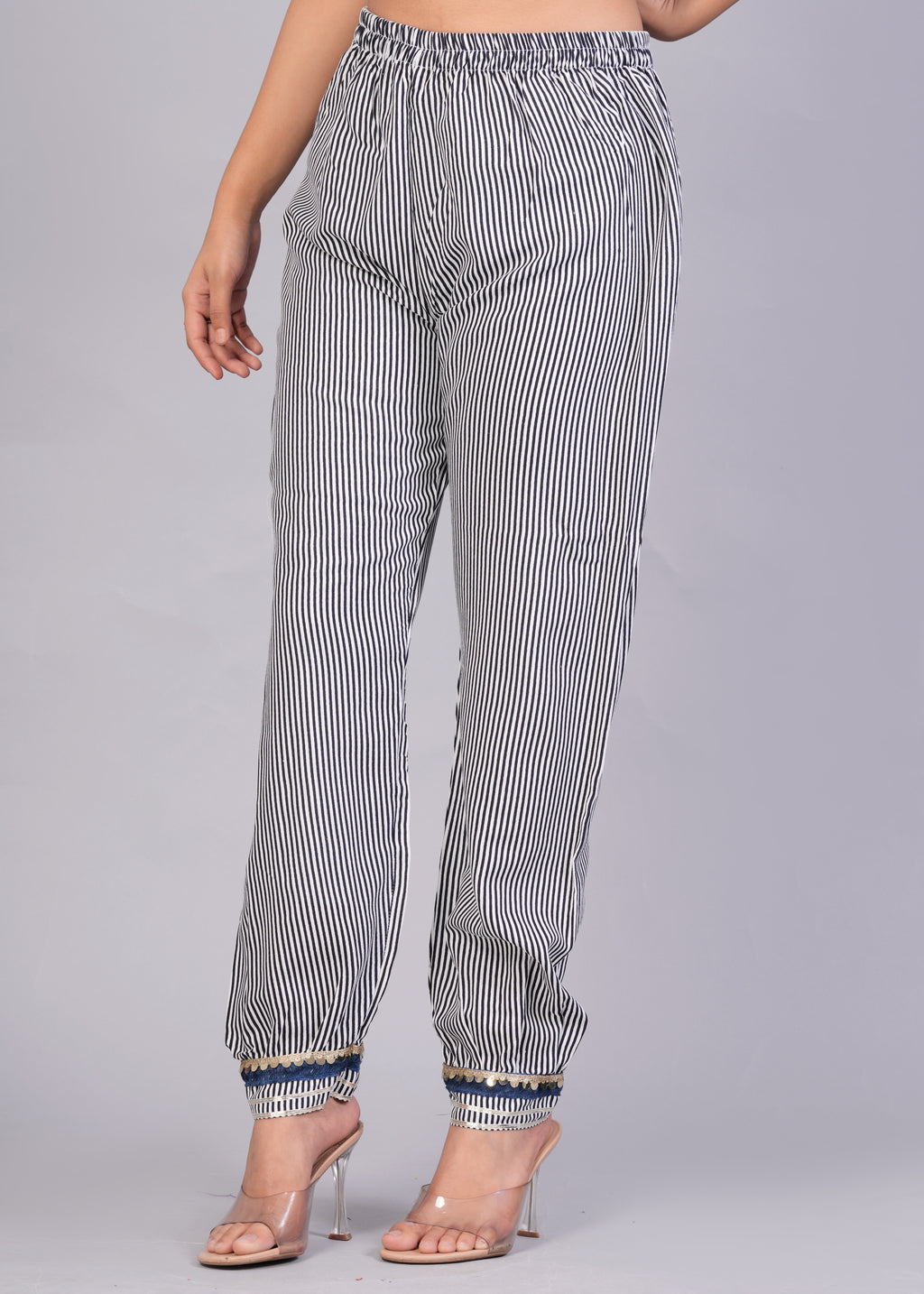 Indigo Blue Printed Rayon Pathani Suit Set